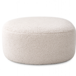 Luna Bouclé Ottoman